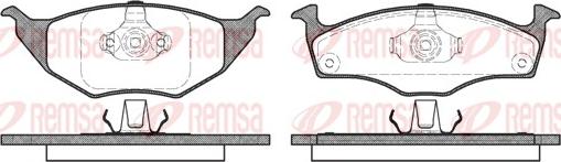 Remsa 0718.00 - Brake Pad Set, disc brake www.autospares.lv