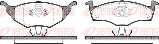 Remsa 0718.20 - Bremžu uzliku kompl., Disku bremzes www.autospares.lv