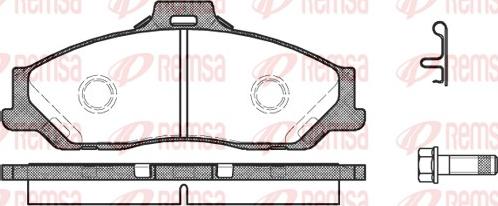 Remsa 0730.01 - Bremžu uzliku kompl., Disku bremzes www.autospares.lv