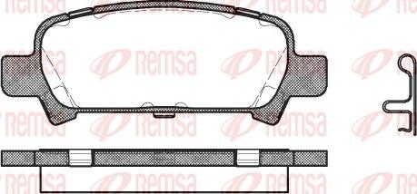 Remsa 0729.02 - Brake Pad Set, disc brake www.autospares.lv