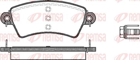 Remsa 0726.00 - Bremžu uzliku kompl., Disku bremzes autospares.lv