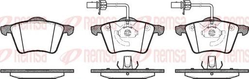 Remsa 0721.02 - Bremžu uzliku kompl., Disku bremzes autospares.lv