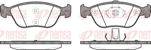 Remsa 0722.00 - Brake Pad Set, disc brake www.autospares.lv