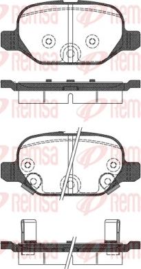 Remsa 0727.32 - Bremžu uzliku kompl., Disku bremzes autospares.lv