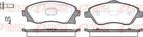 Remsa 0774.12 - Brake Pad Set, disc brake www.autospares.lv