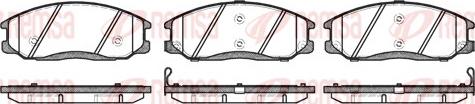 Remsa 0771.02 - Brake Pad Set, disc brake www.autospares.lv