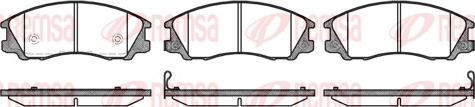 Remsa 0771.32 - Brake Pad Set, disc brake www.autospares.lv