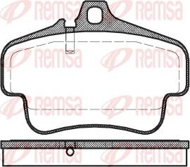 Remsa 0773.00 - Bremžu uzliku kompl., Disku bremzes www.autospares.lv