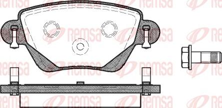 Remsa 0777.00 - Brake Pad Set, disc brake www.autospares.lv