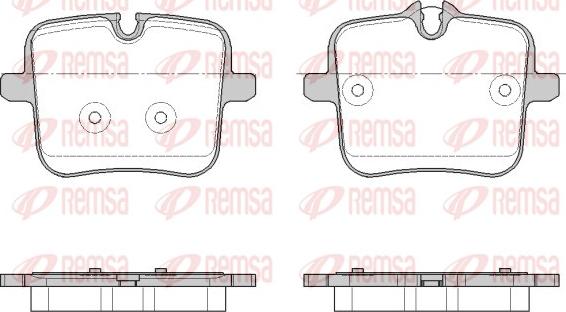 Remsa 1954.00 - Bremžu uzliku kompl., Disku bremzes autospares.lv