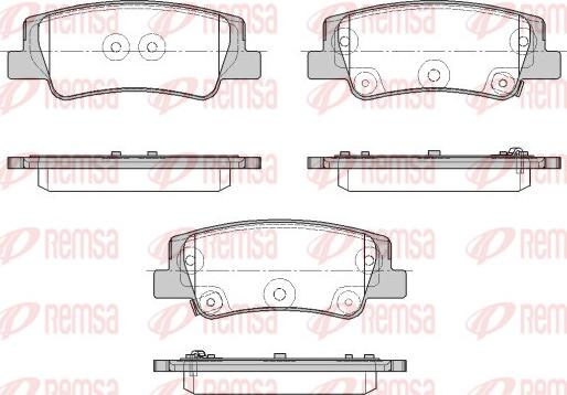 Remsa 1956.02 - Bremžu uzliku kompl., Disku bremzes www.autospares.lv