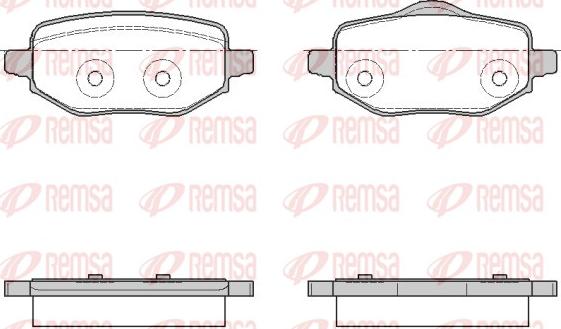 Remsa 1952.00 - Brake Pad Set, disc brake www.autospares.lv