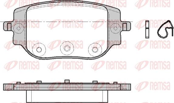 Remsa 1965.00 - Bremžu uzliku kompl., Disku bremzes www.autospares.lv