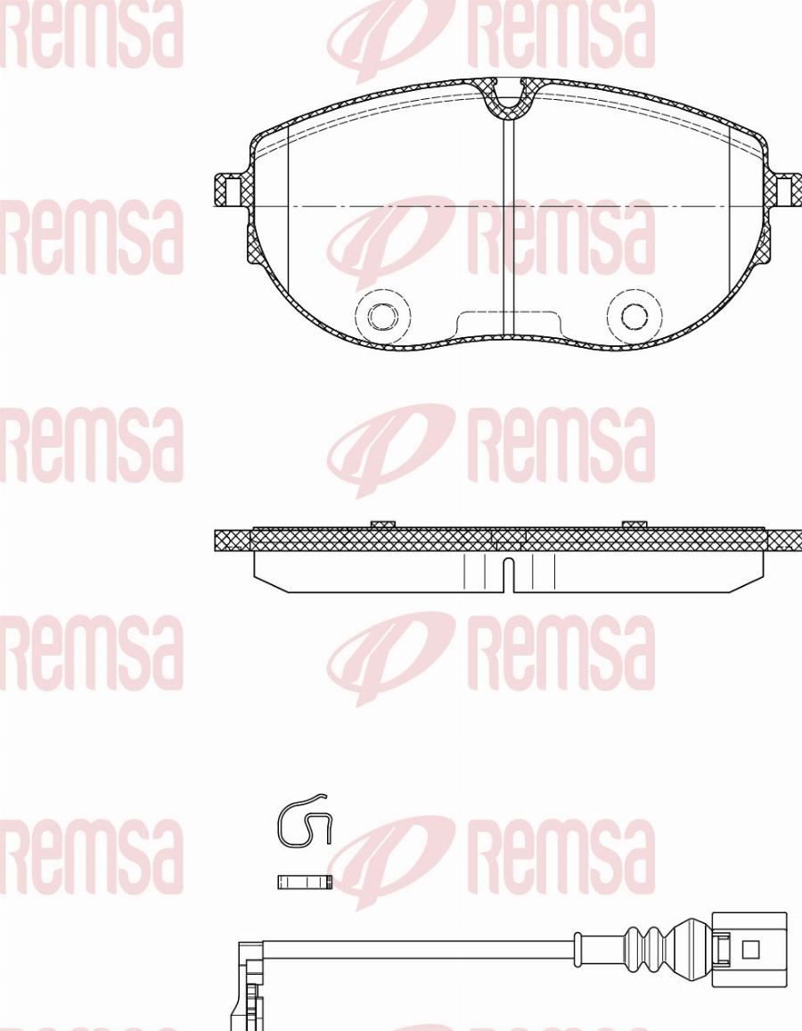 Remsa 1919.01 - Bremžu uzliku kompl., Disku bremzes www.autospares.lv