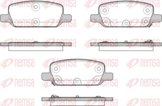 Remsa 1917.02 - Bremžu uzliku kompl., Disku bremzes www.autospares.lv