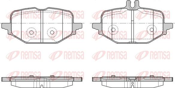 Remsa 1972.10 - Bremžu uzliku kompl., Disku bremzes www.autospares.lv