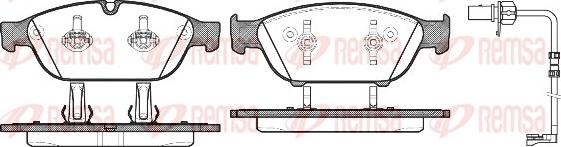 Remsa 1441.12 - Bremžu uzliku kompl., Disku bremzes www.autospares.lv