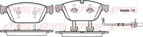 Remsa 1443.02 - Bremžu uzliku kompl., Disku bremzes www.autospares.lv