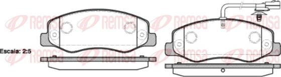 Remsa 1442.01 - Bremžu uzliku kompl., Disku bremzes autospares.lv