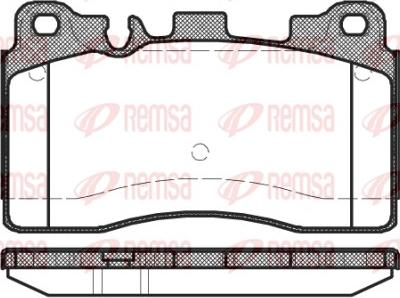 Remsa 1454.00 - Bremžu uzliku kompl., Disku bremzes www.autospares.lv