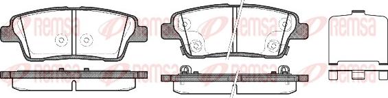 Remsa 1458.02 - Bremžu uzliku kompl., Disku bremzes www.autospares.lv