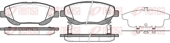 Remsa 1453.02 - Bremžu uzliku kompl., Disku bremzes www.autospares.lv