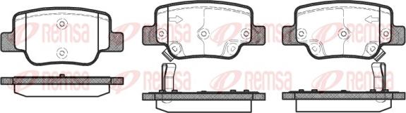 Remsa 1452.02 - Bremžu uzliku kompl., Disku bremzes autospares.lv