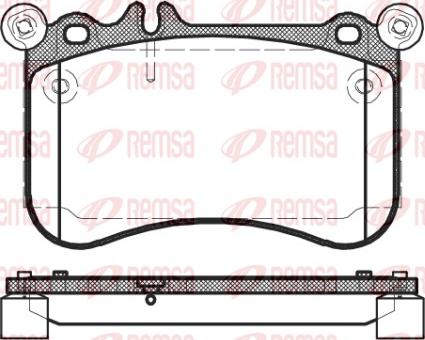 Remsa 1465.00 - Bremžu uzliku kompl., Disku bremzes www.autospares.lv