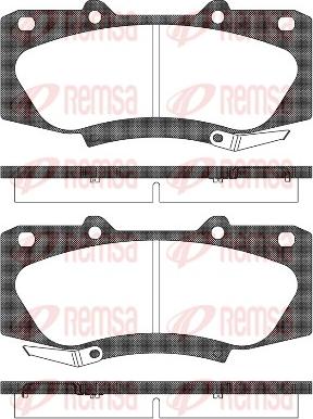 Remsa 1468.04 - Brake Pad Set, disc brake www.autospares.lv