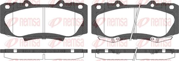 Remsa 1468.02 - Brake Pad Set, disc brake www.autospares.lv