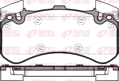 Remsa 1463.00 - Bremžu uzliku kompl., Disku bremzes www.autospares.lv