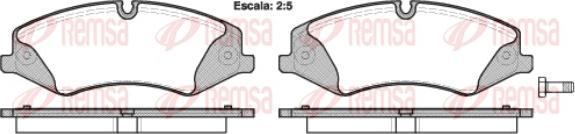 Remsa 1409.00 - Brake Pad Set, disc brake www.autospares.lv