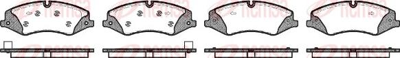 Remsa 1409.10 - Brake Pad Set, disc brake www.autospares.lv