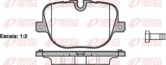 Remsa 1408.00 - Bremžu uzliku kompl., Disku bremzes www.autospares.lv