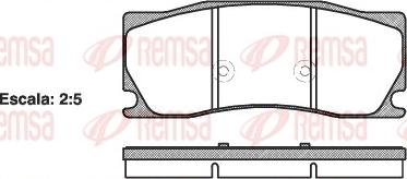 Remsa 1402.00 - Bremžu uzliku kompl., Disku bremzes www.autospares.lv