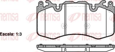 Remsa 1410.00 - Bremžu uzliku kompl., Disku bremzes www.autospares.lv