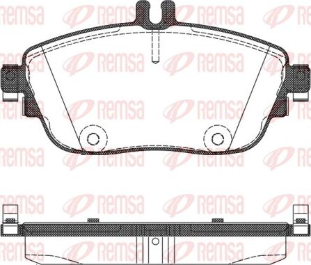 Remsa 1485.08 - Bremžu uzliku kompl., Disku bremzes www.autospares.lv