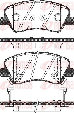 Remsa 1488.02 - Brake Pad Set, disc brake www.autospares.lv