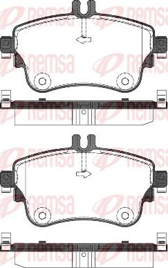 Remsa 1487.08 - Bremžu uzliku kompl., Disku bremzes www.autospares.lv