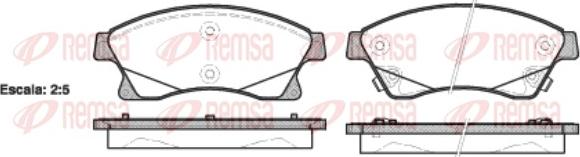 Remsa 1431.12 - Bremžu uzliku kompl., Disku bremzes autospares.lv