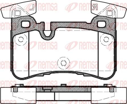 Remsa 1429.00 - Bremžu uzliku kompl., Disku bremzes www.autospares.lv