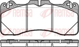 Remsa 1425.10 - Bremžu uzliku kompl., Disku bremzes www.autospares.lv