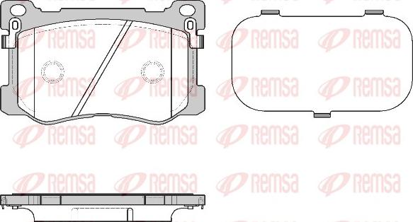 Remsa 1475.12 - Bremžu uzliku kompl., Disku bremzes www.autospares.lv