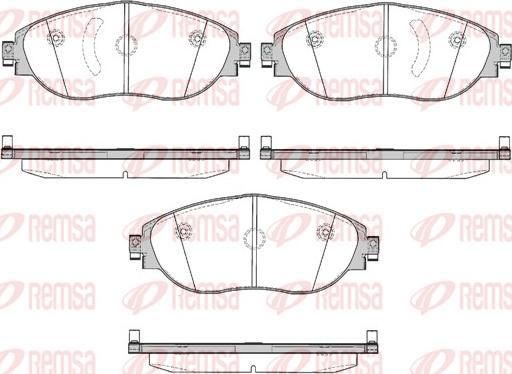 Remsa 1470.00 - Brake Pad Set, disc brake www.autospares.lv