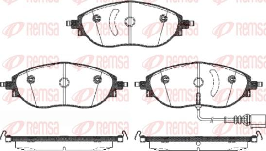 Remsa 1470.01 - Bremžu uzliku kompl., Disku bremzes www.autospares.lv