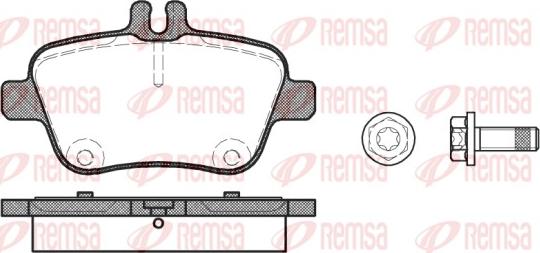 Remsa 1477.00 - Bremžu uzliku kompl., Disku bremzes www.autospares.lv