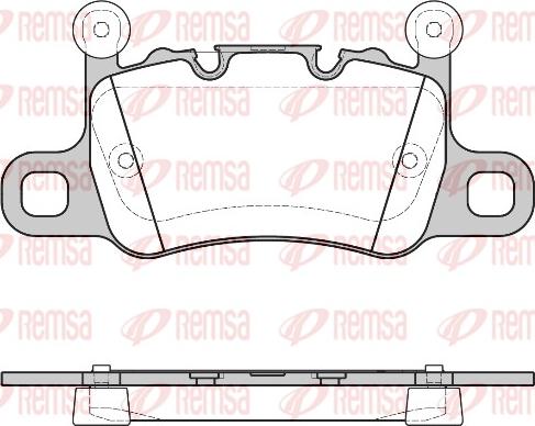 Remsa 1598.10 - Bremžu uzliku kompl., Disku bremzes www.autospares.lv