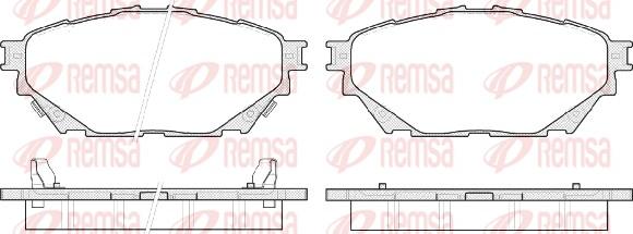 Remsa 1544.04 - Bremžu uzliku kompl., Disku bremzes www.autospares.lv