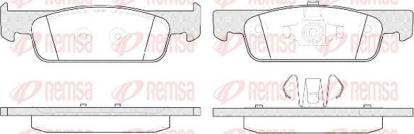 Remsa 1540.00 - Bremžu uzliku kompl., Disku bremzes www.autospares.lv