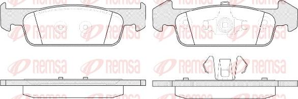 Remsa 1540.10 - Bremžu uzliku kompl., Disku bremzes www.autospares.lv